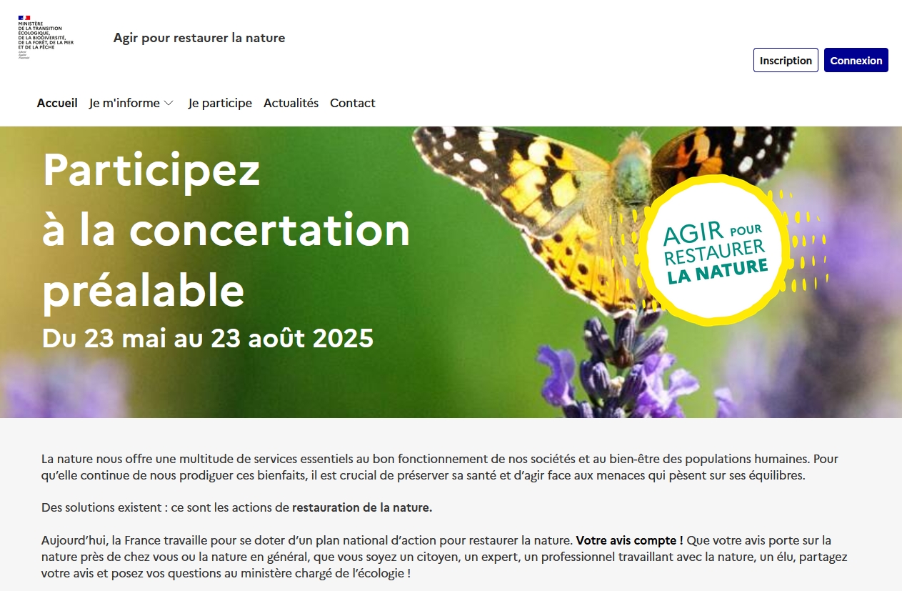 Lire la suite à propos de l’article Consultation pour l’élaboration du plan national de restauration
